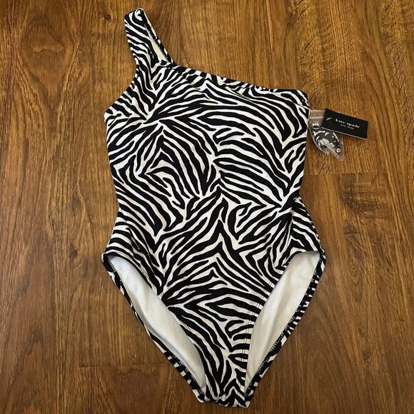 NWT Kate Spade zebra print one piece swimsuit - Picture 1 of 6